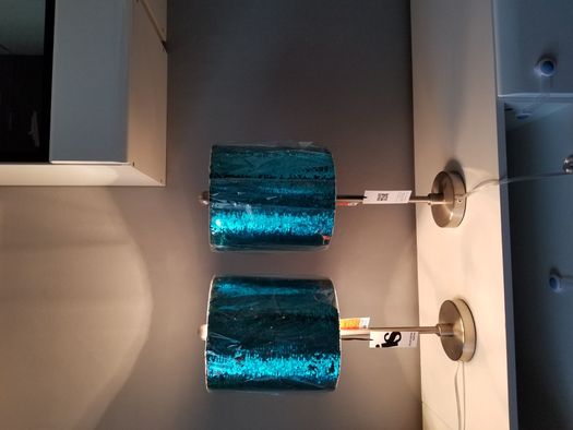 Veioze/lampi noi, două culori schimbabile (turcoaz si gri/argintiu)