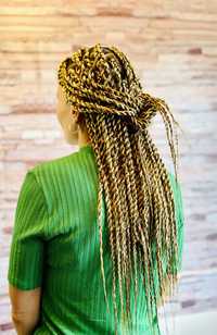 Twist braids, codite afro, box braids, impletit