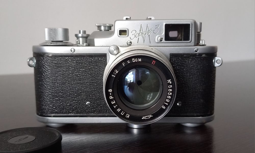 Aparat foto rusesc  ZORKI 3M  - Rangefinder, copie Leica
