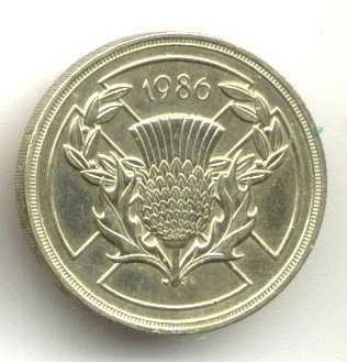 Moneda jubiliara RARA 2 POUNDS