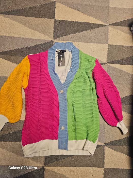 Pulover dama multicolor