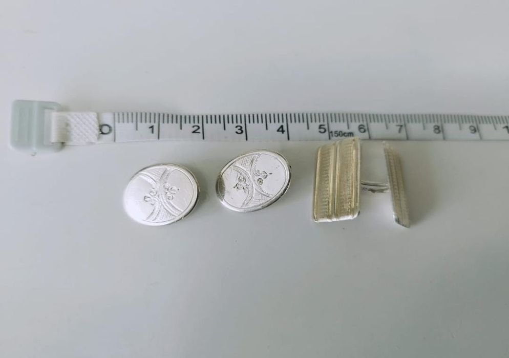 Vechi nasturi butoni argint loth 13 1/4 si 835