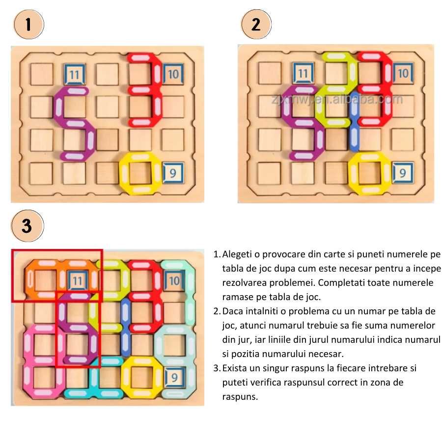 Puzzle de inteligenta si logica din lemn, 108 provocari