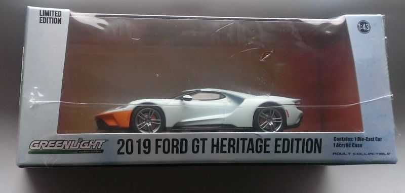 Macheta Ford GT Heritage Edition Gulf 2019 - Greenlight 1/43