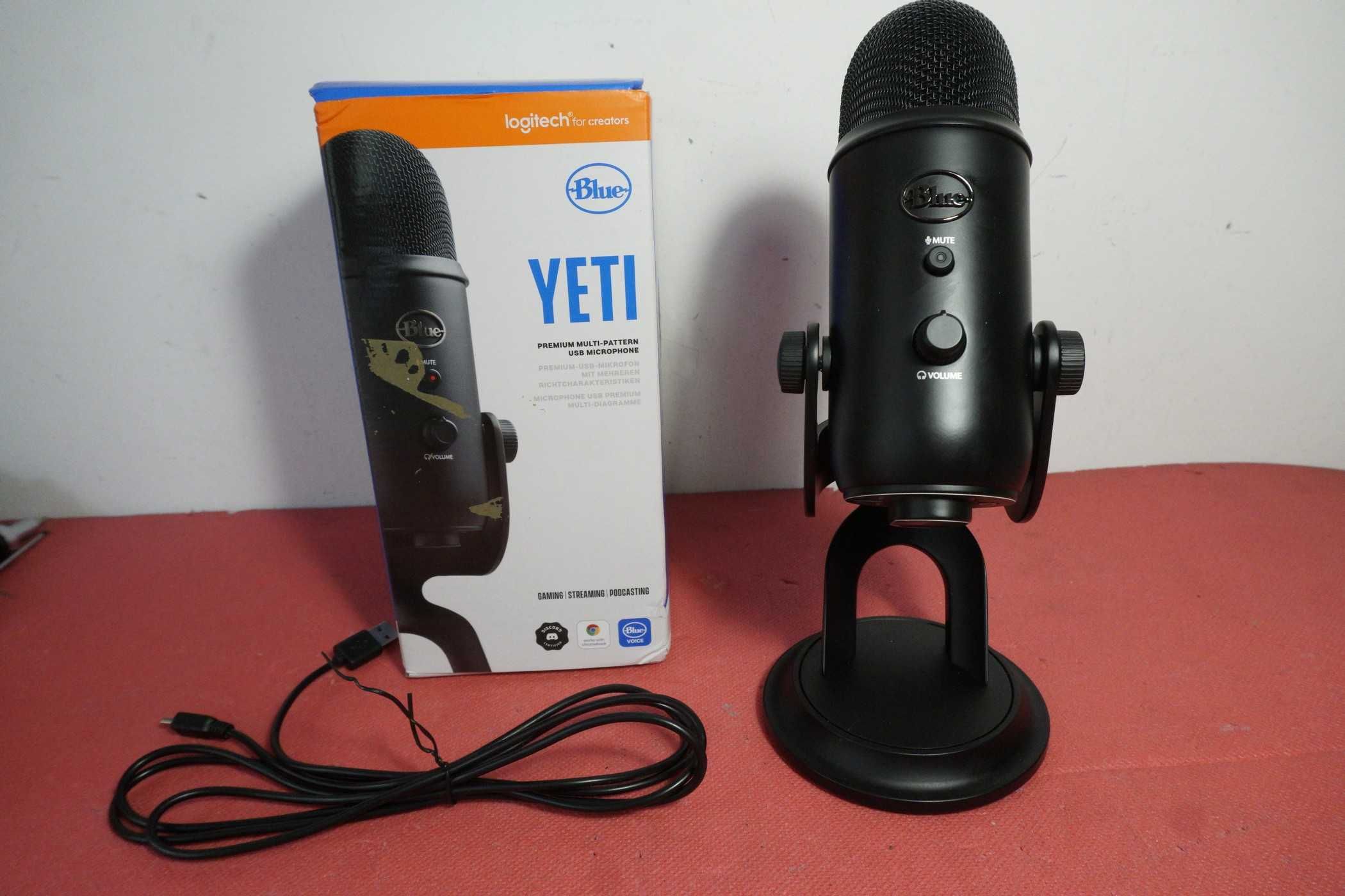 Професионален USB Микрофон Logitech Blue Yeti Черен/ Вкл.ДДС
