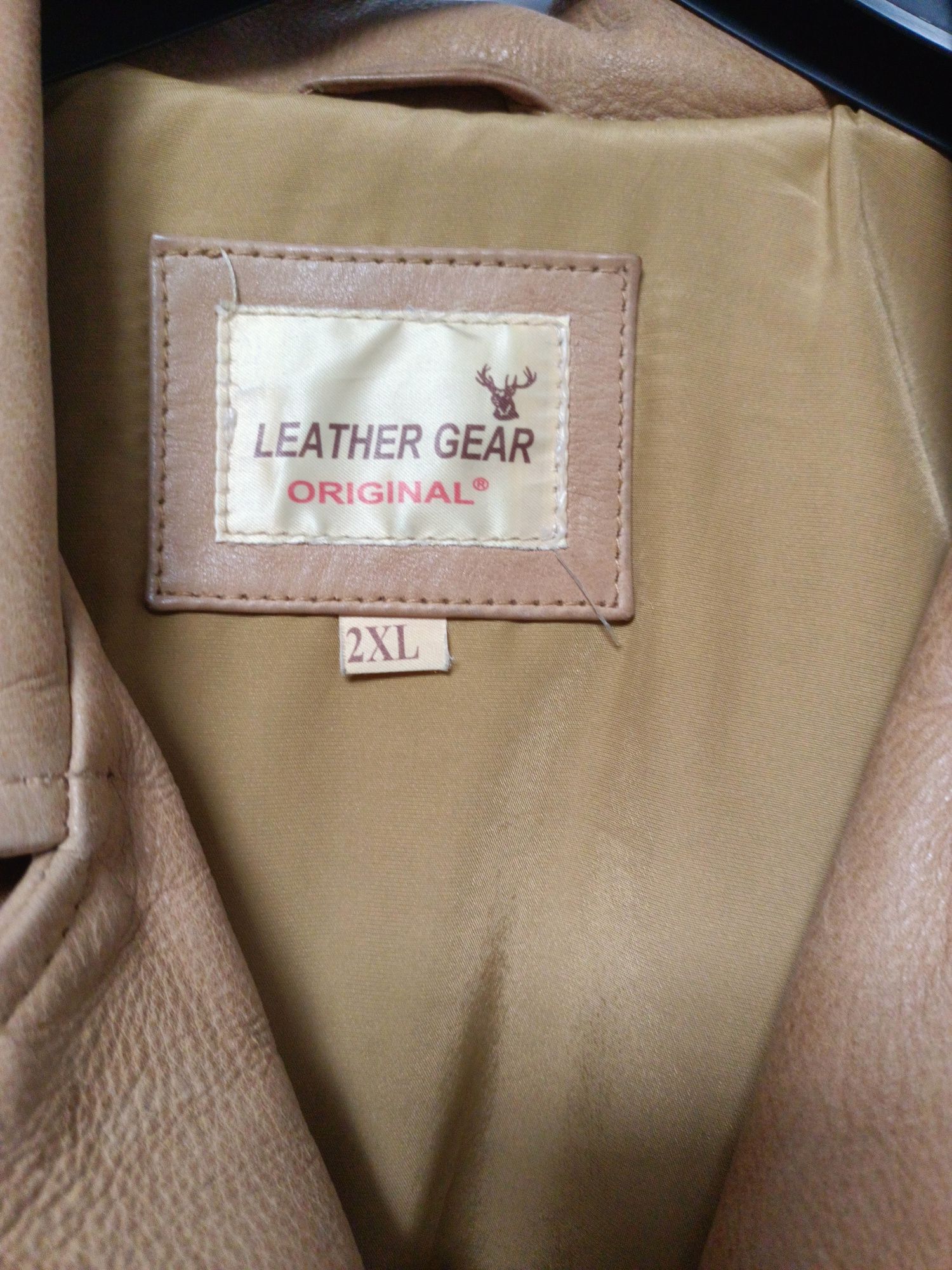 Haina din piele pt bărbați, Leather Gear Original-mărimea XXL