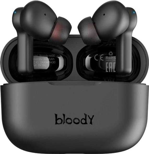 Игровые Bluetooth наушники Bloody M30 (Black+Red) TWS ANC Earphones BT