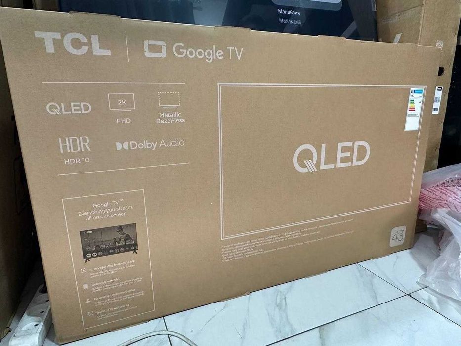Телевизор TCL 43 QLED 4К Smart Google TV 2025 NEW доставка бесплатно