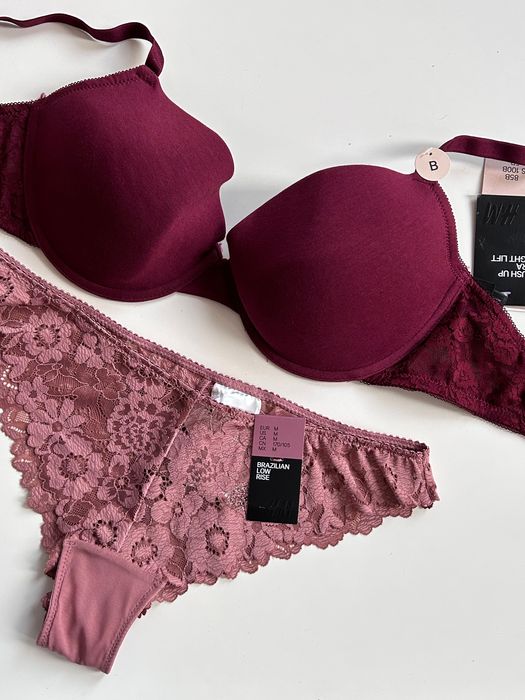Нов сет бельо H&M - сутиен 85В  и бикини М размер
