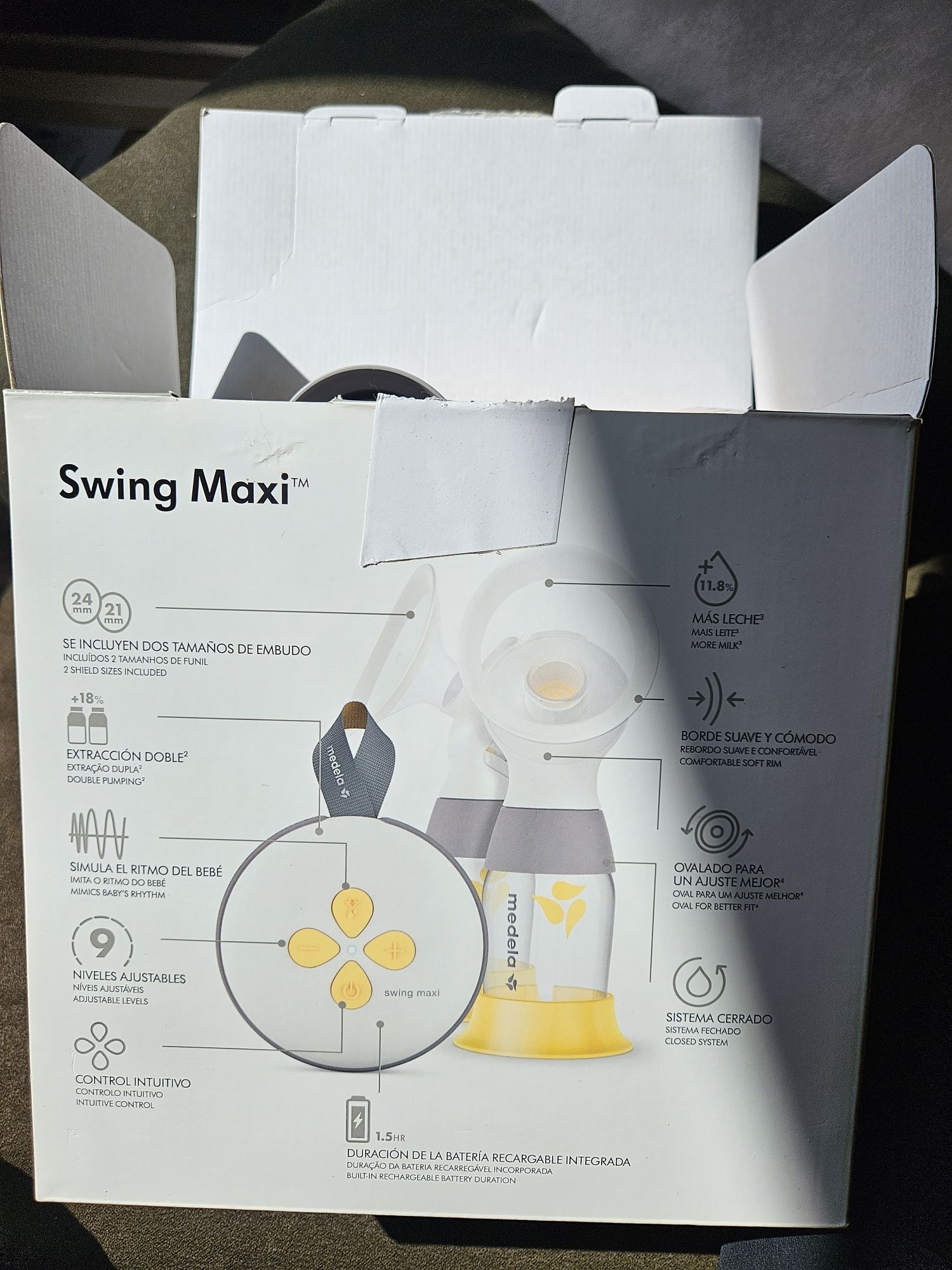 Електрическа двойна двуфазна помпа за кърма Medela Swing Maxi