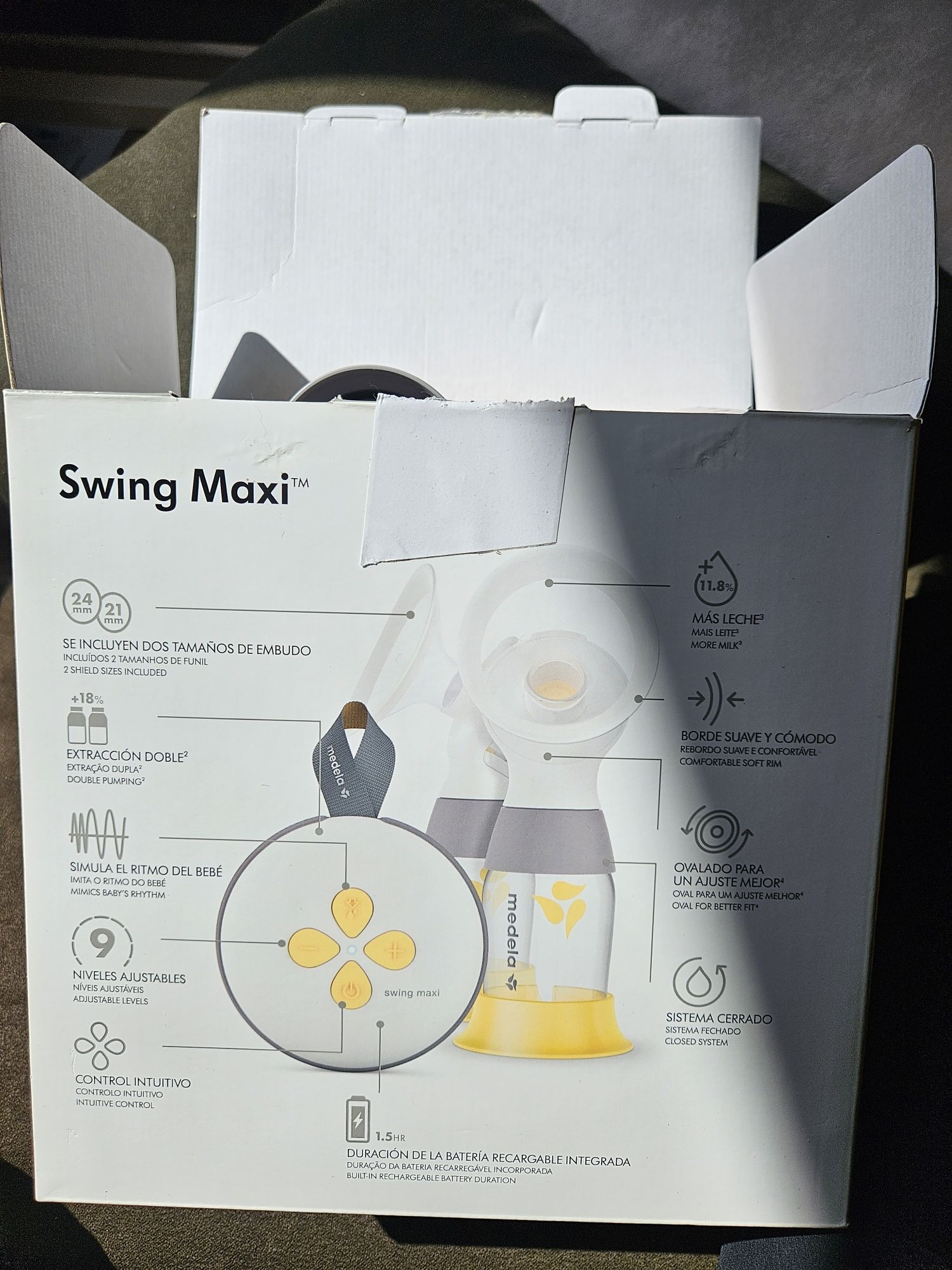 Електрическа двойна двуфазна помпа за кърма Medela Swing Maxi