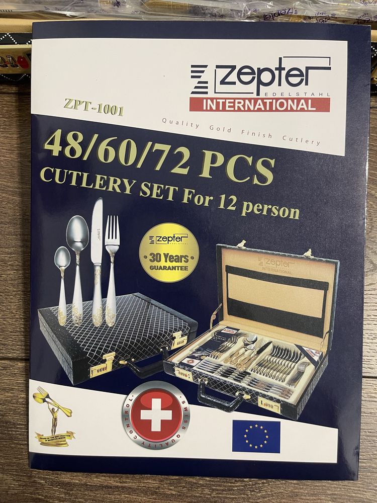 Столовый набор Zepter на 12 персон, 72 предмета