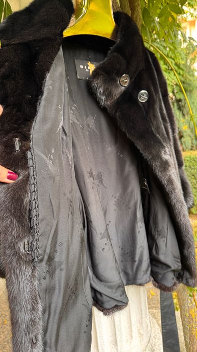 #91 Късо палто от норка.Manakas.Визон.Яке.Естествена кожа с косъм.