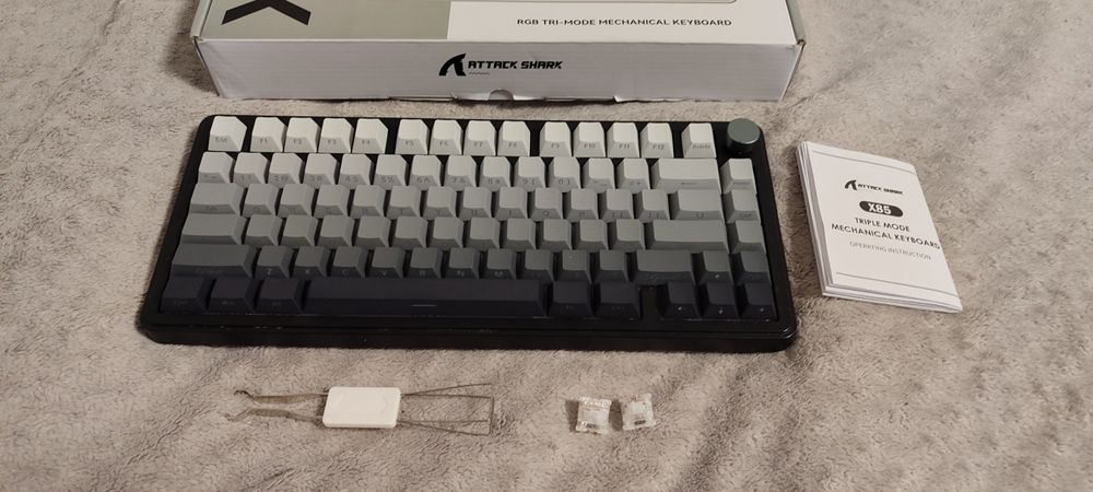attack shark x85 кремовая клавиатура
