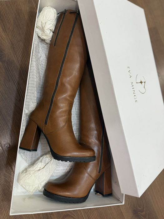 Дамски ботуши естествена кожа Eva Minge