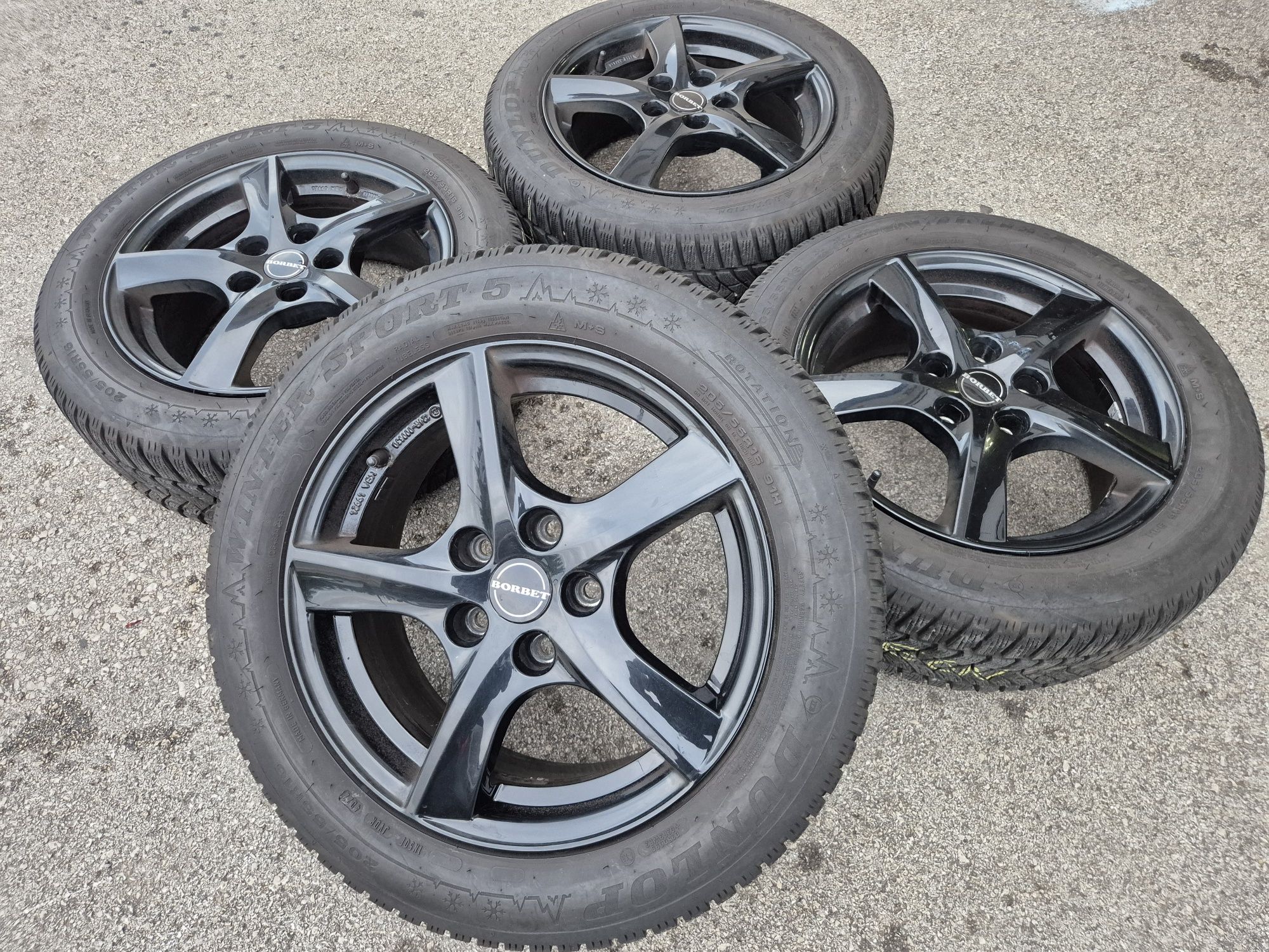 5х112/16 с гуми VW Audi Skoda Seat 5x112/16 Ауди Фолксваген Шкода Сеат