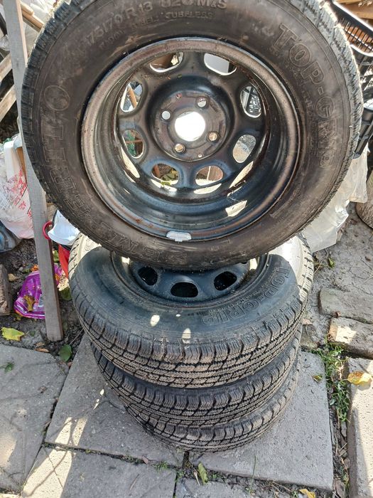 Cauciucuri 175 70 r13 noi ms cu jante 4x100