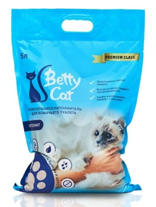 Наполнитель Betty Cat (Бэтти кэт) комкующийся 5 л