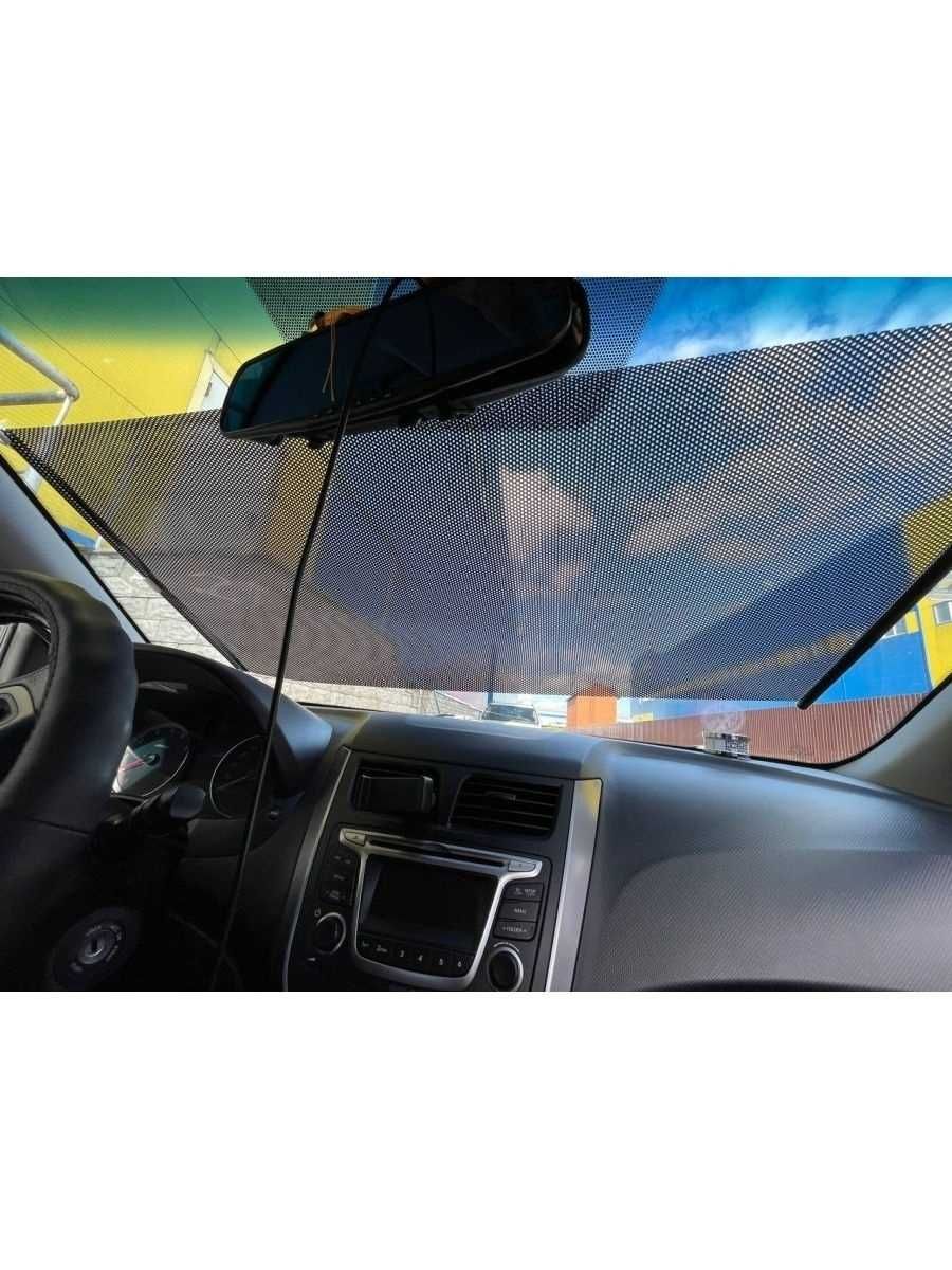 Солнцезащитная ролл штора для лобового стекла авто