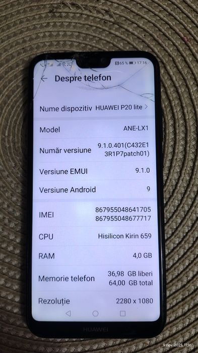 Huawei p20 litte 64gb ram