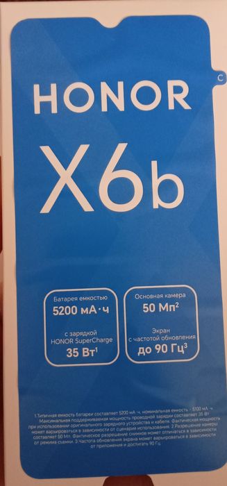 Продаётся телефон HONOR x6b!