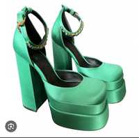Туфли versace зеленые
