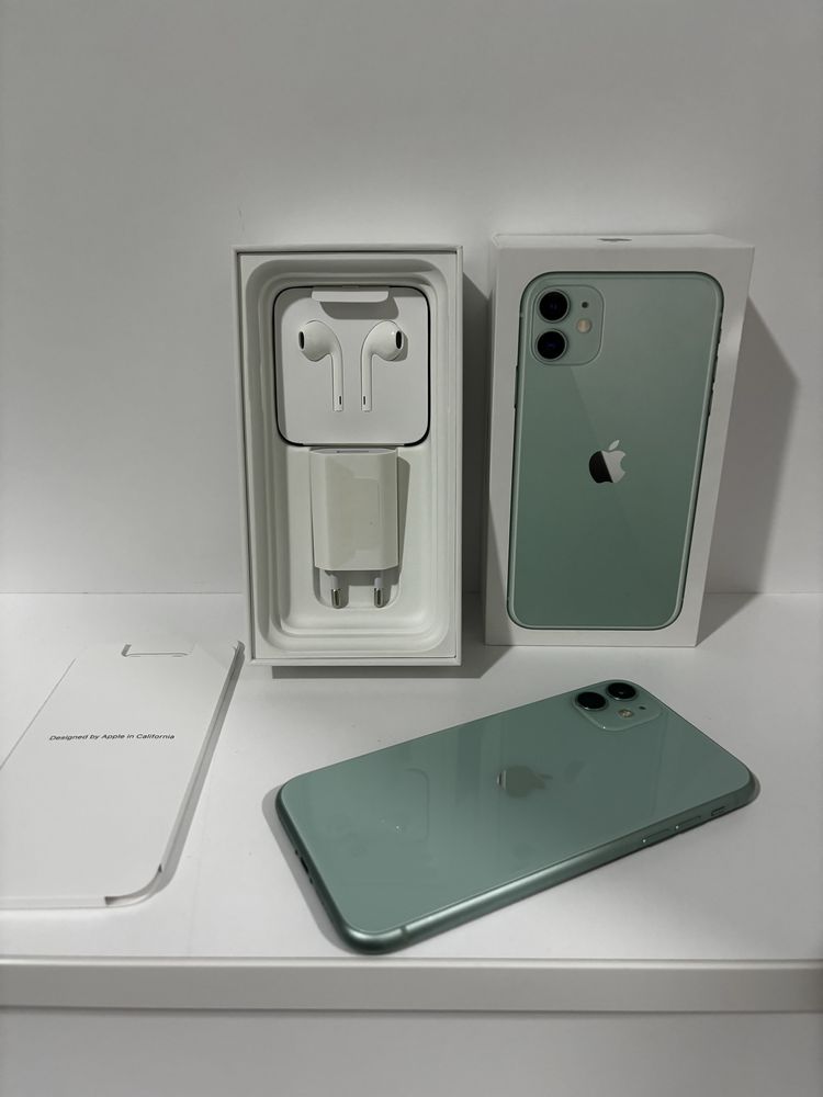 Iphone 11 full box verde / green Neverlocked / merge in orice retea