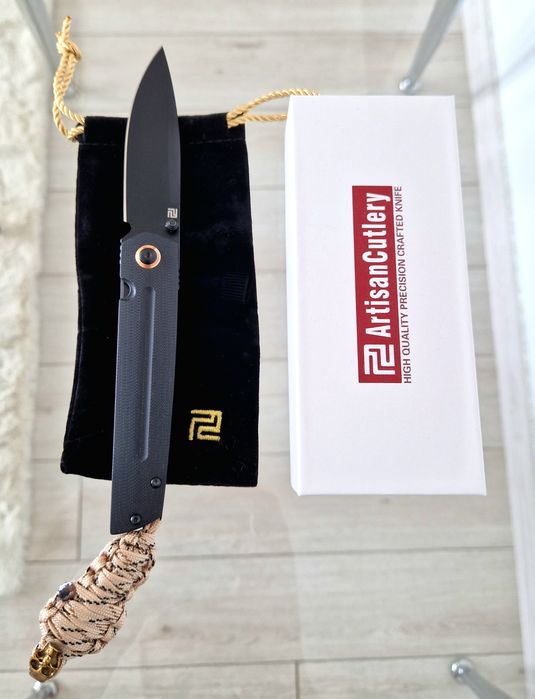 Cutit pliabil EDC Artisan Cutlery Sirius, otel AR-RPM9, nou