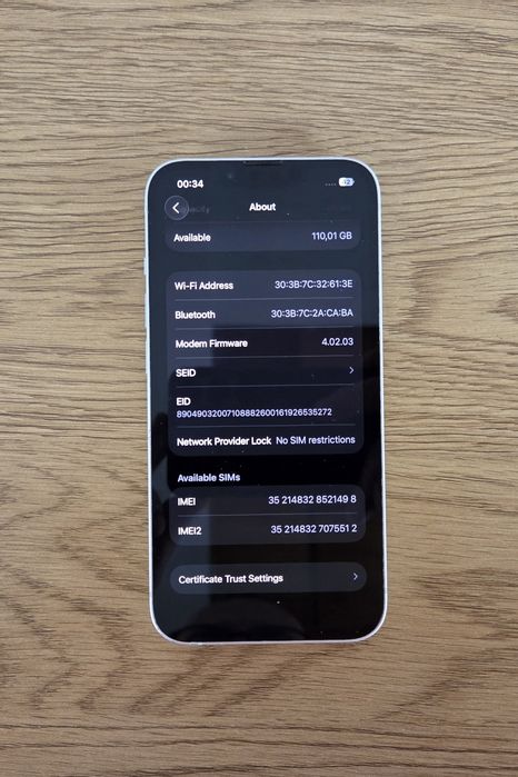 Iphone 14 white 128gb