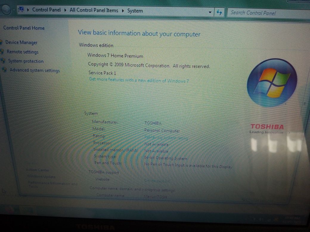 Laptop Toshiba excelent ca nou