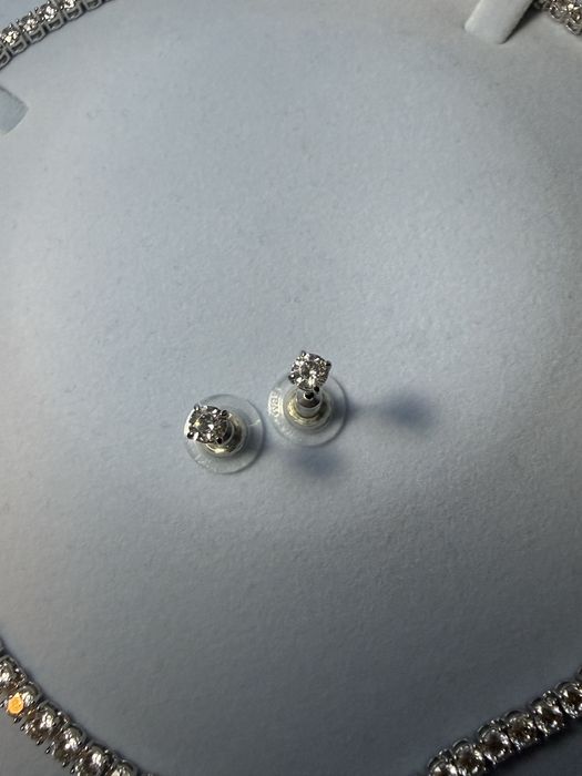 Set colier tennis deluxe si cercei swarovski