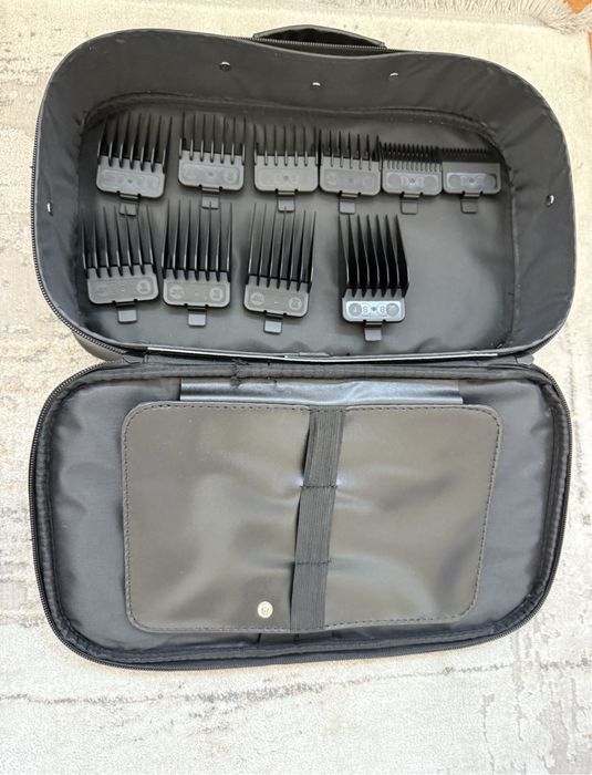 trusa profesionala de tuns barber top + set gratare jrl