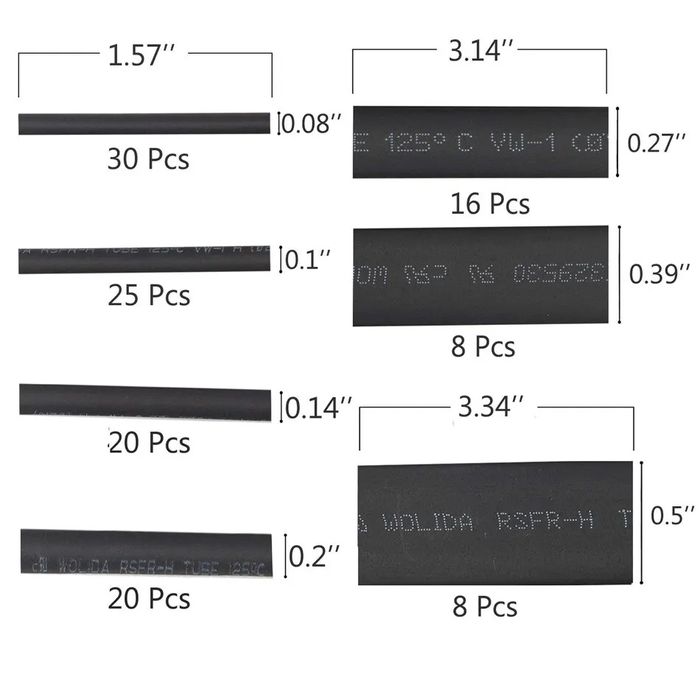 Set 127 piese izolatori cablu diverse dimensiuni