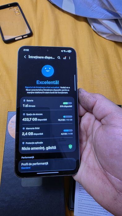 S23 plus 512gb impecabil