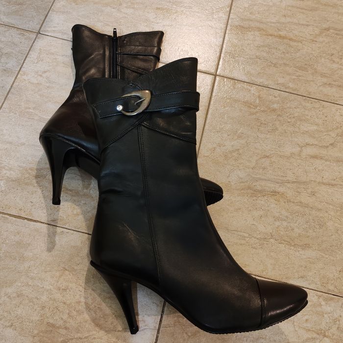 Дамски боти, естествена кожа, 39 номер