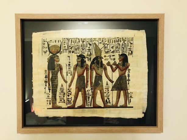 Tablouri papirus, papirus Egipt, inramat.