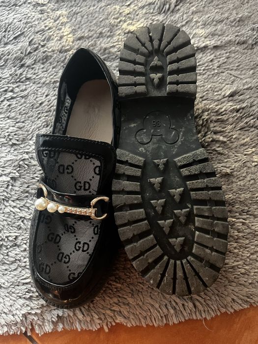 Mocasini dama din dantela