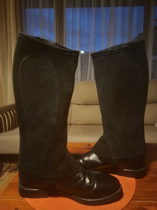 Мъжки италиански ботуши Daslo за конна езда, №43  + чапси от велур