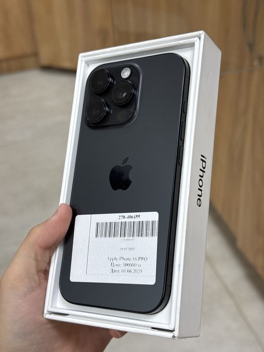 Iphone 16 pro 128gb 100% 0•0•12kaspi 0•0•24halyk