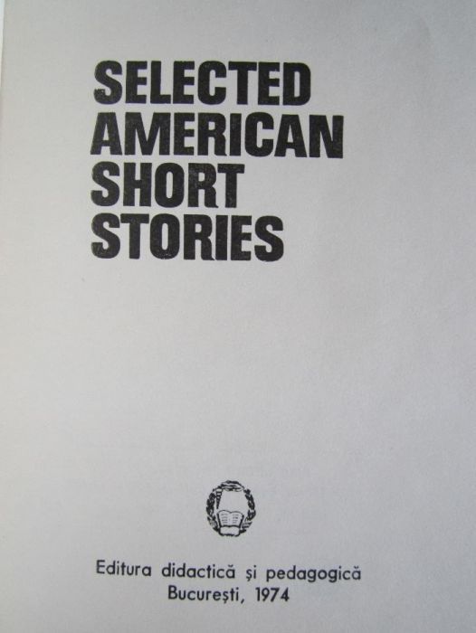 Selected American Short Stories de Sever Trifu, Ecaterina si Ioan Popa