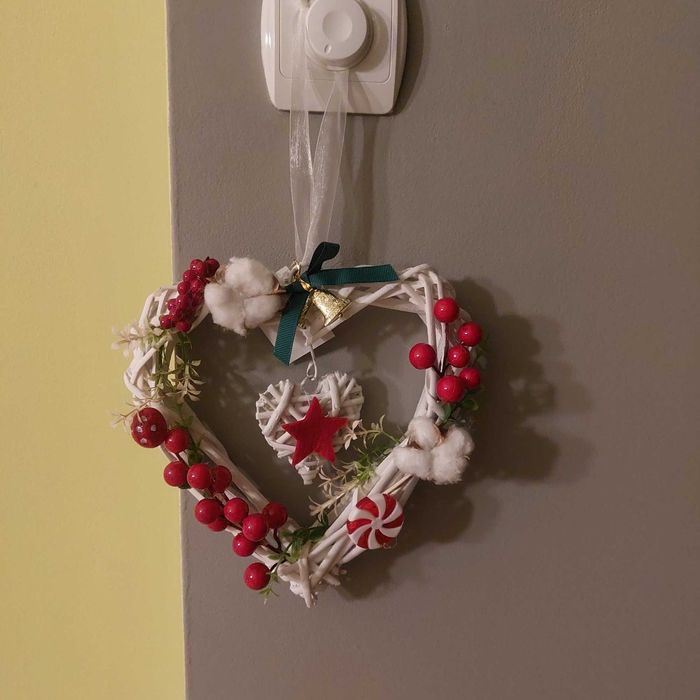 Сърца,светлинки,цветя,Коледа е,обич,любов,подарък,за тебе