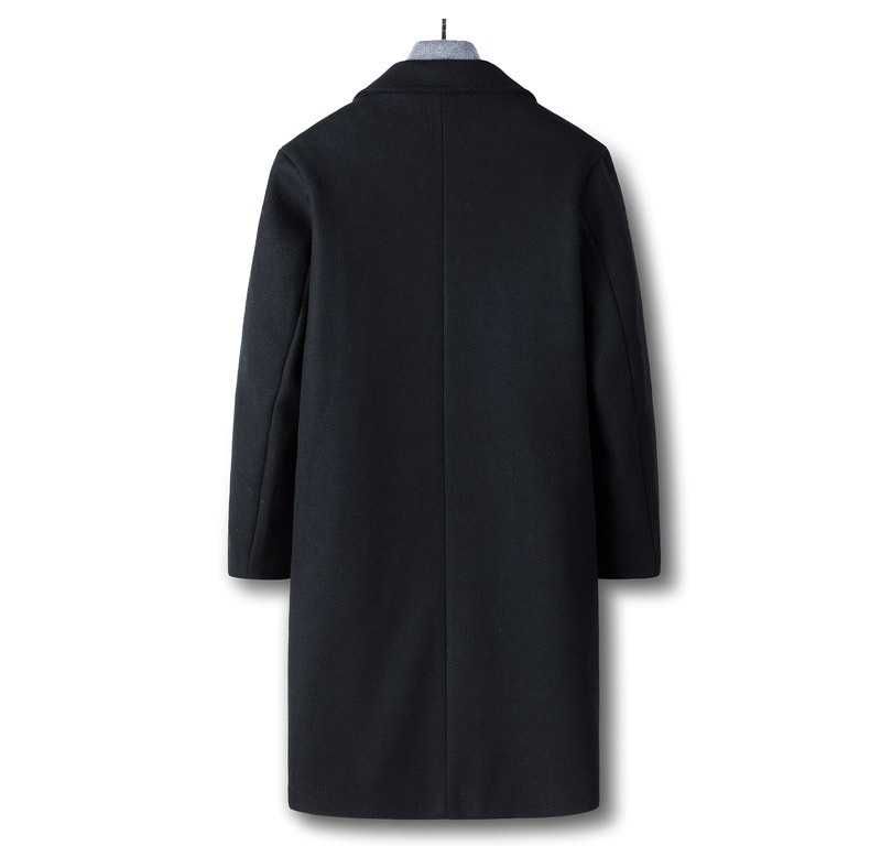 Классическое мужское пальто из натуральной шерсти 8711