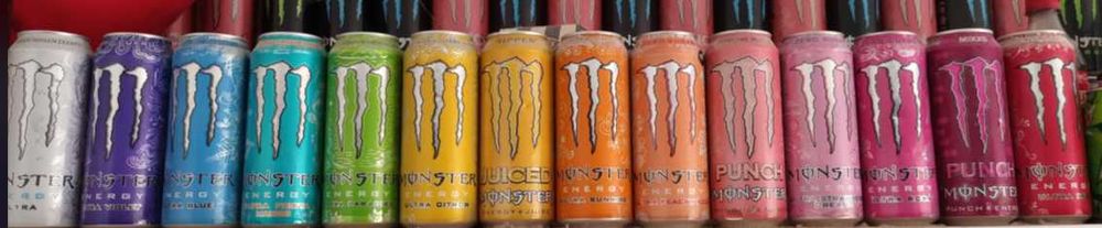 Monster,Coca Cola,Fanta,Mountain Dew,Sprite,Redbull