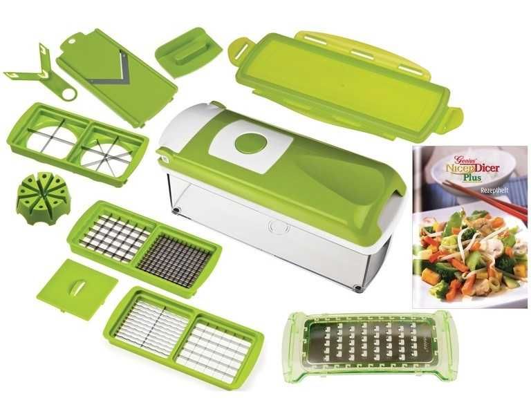 ТОП Nicer Dicer Plus Кухненско ренде 12 части и белачка кутия