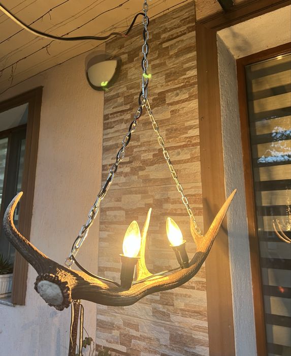 Лампа/Полилей от еленови рога