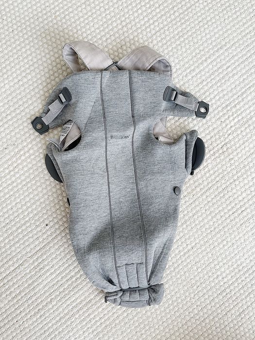 BabyBjorn Бебешко кенгуру Mini, Jersey 3D, Light Grey