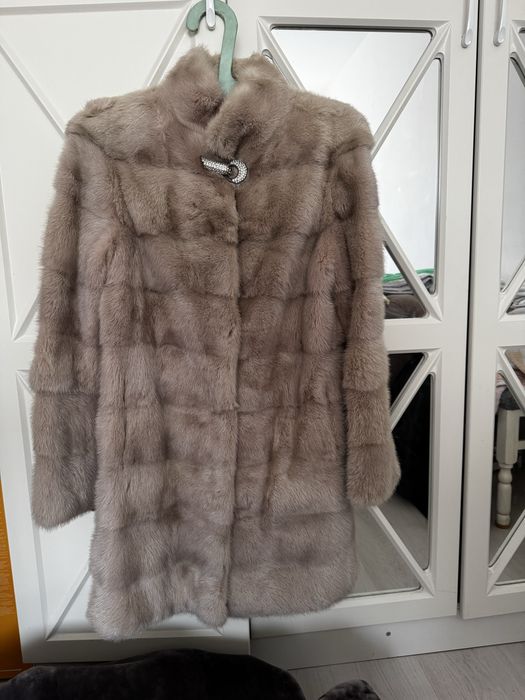 Шуба норковая стильная трансформер