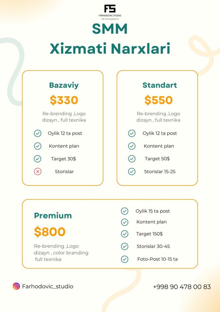 Video & Foto , SMM xizmati arzon narxlarda Samarqand shaxar