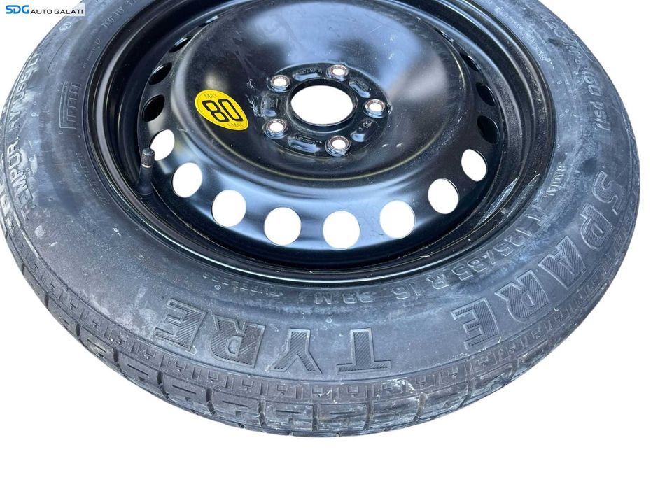 Roata Janta Tabla Rezerva Slim 5x108 T125 85 R16 Ford Focus 2 2004 - 2010 Cod 3S71-NA 3S71NA [B4216]