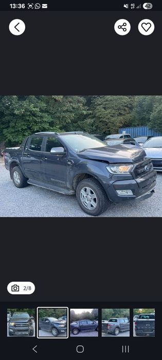 Ford Ranger Wildtrak avariat an 2017 luna a 10 motor 3.2 diesel